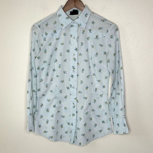 Champion Westerns Vintage Mini Floral Pearl Snap Long Sleeve Shirt - Big Kids 14 - Picture 1 of 10